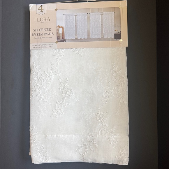 FLORA Collection Set Of 4 Backtab Window Panels - 37